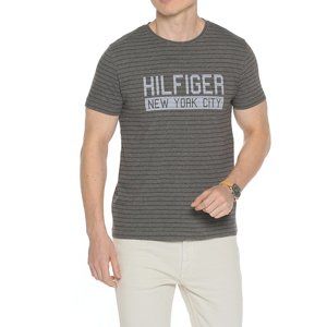 Tommy Hilfiger pánské šedé tričko Hutton
